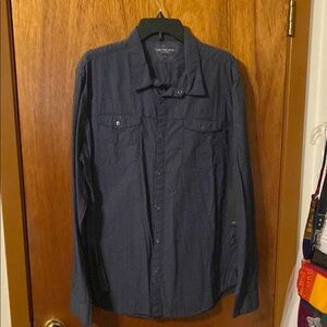 Calvin Klein Navy Button-Up Shirt